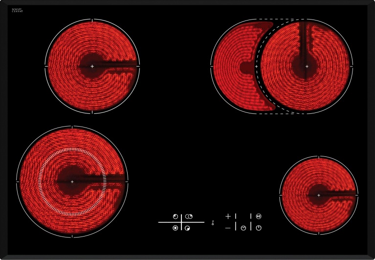 750mm 4 Zone Touch Control Electric Cooktop