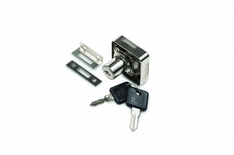 628 Double Door Rim Lock Housing with Barrel and Key
