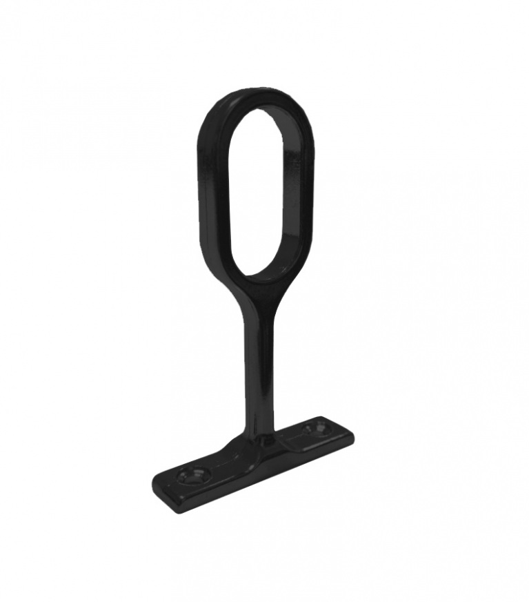 Matt Black Oval Centre Pillar