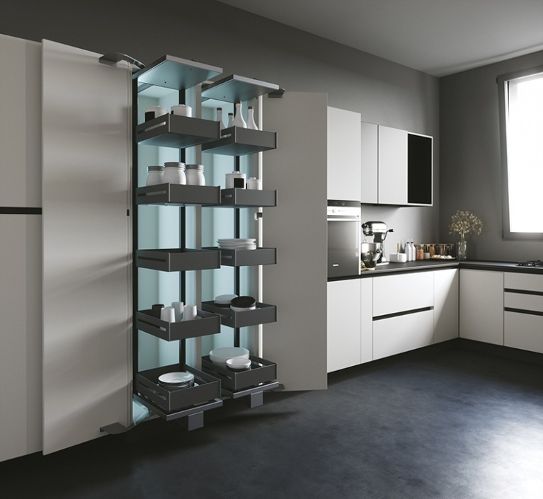 Quadra Tall Slide-Out Pantry Unit