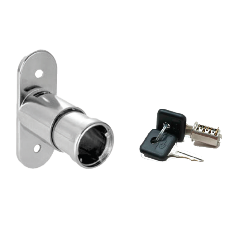 604 Push Lock Housing with Barrel and Key