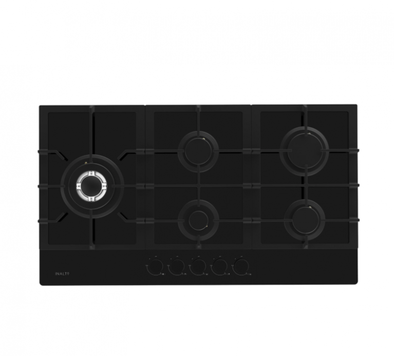 900mm Gas on Glass Cooktop with Wok Burner