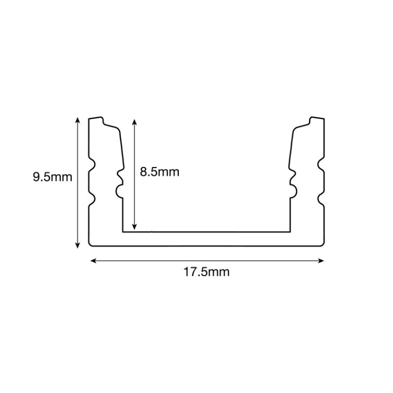 Matt Black LED STESSO DIY Profile