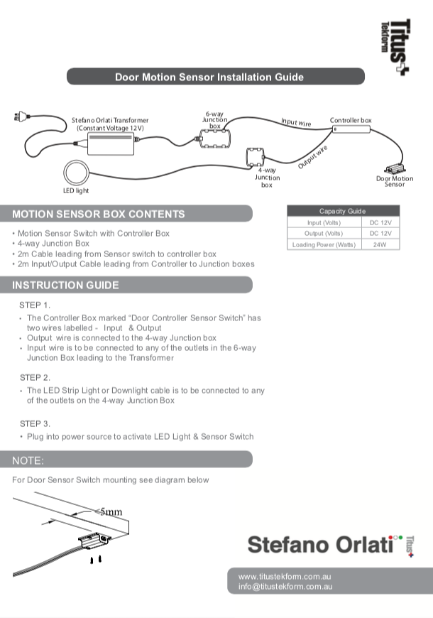 Door Sensor Instructions