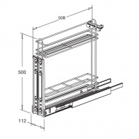 Narrow Side Mount Pull-out Utility Unit