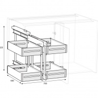 Quadra Complete Out Corner Unit