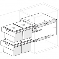 Quadra Pull-out Bin