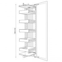 Quadra Tall Slide-Out Pantry Unit