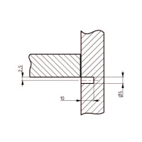 5mm Shelf Support with Spike