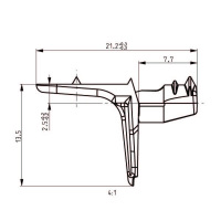 5mm Shelf Support with Spike