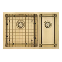 PVD Main Bowl and Half Bowl Brass Sink