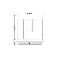 Velluto Cutlery Tray 600mm